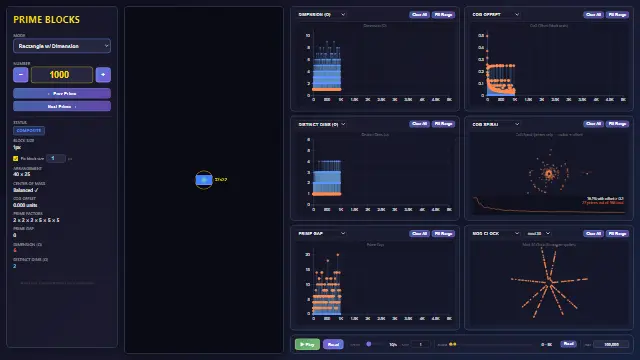 Screenshot of Prime Blocks — Gravity Visualizer